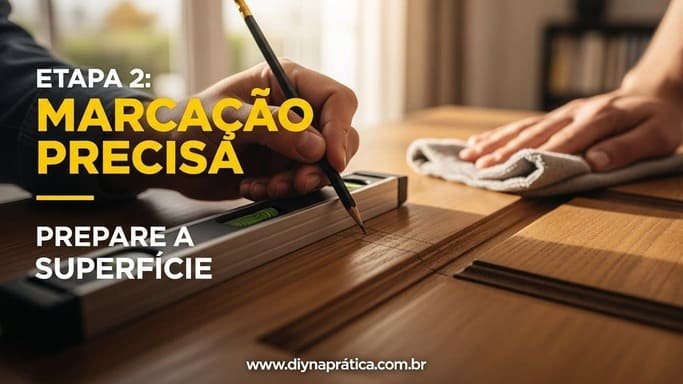 Etapa 2: Marcação Precisa e Preparação da Superfície
