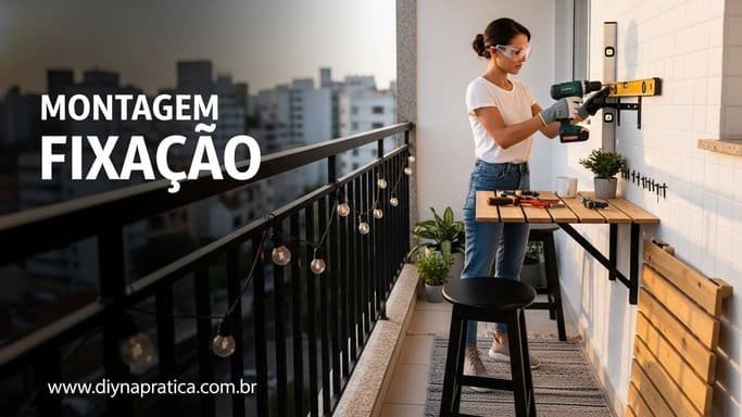Montagem inicial: fixação da mesa e teste de estabilidade