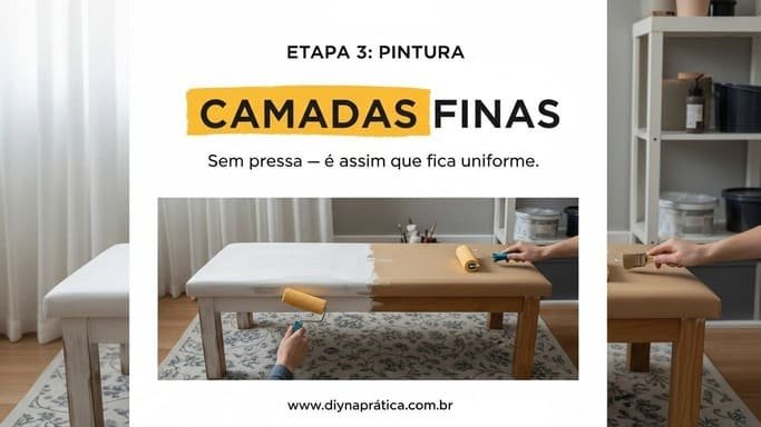 Pintura e proteção (camadas finas, resultado premium)