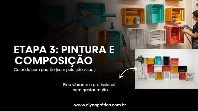 Etapa 3 – Segunda parte da execução/montagem (pintura e composição)