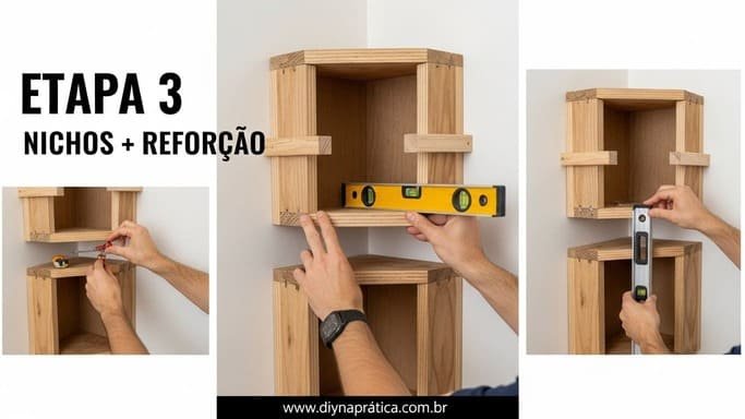 Montagem (parte 2: nicho superior e reforços)