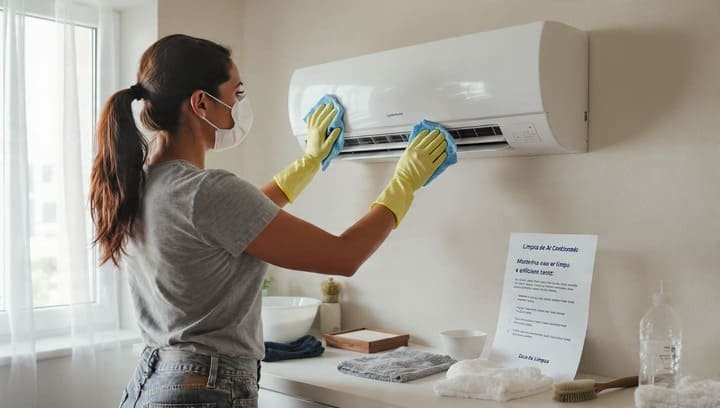 Acabamento: limpeza externa + saída de ar + checagem rápida