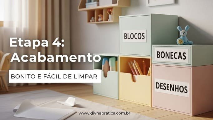 Acabamento: deixar bonito, limpo e fácil de manter