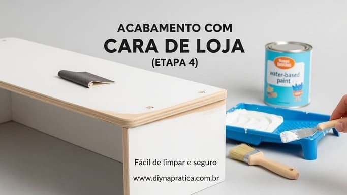 Acabamento bonito (e lavável) com cara de loja