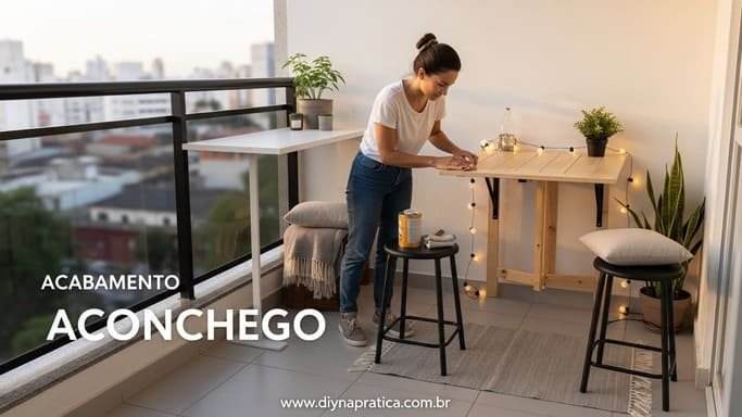Acabamento: aconchego visual com luz + verde + textura