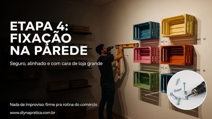 Etapa 4 – Acabamento (fixação segura na parede)