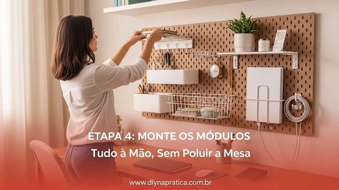 Etapa 4 — Montagem modular (organização que não pesa visualmente)