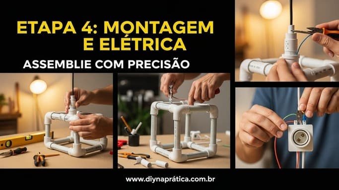 Etapa 4: Montagem da Estrutura e Instalação Elétrica