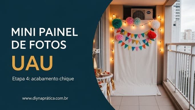 Acabamento: mini painel + iluminação “foto bonita”
