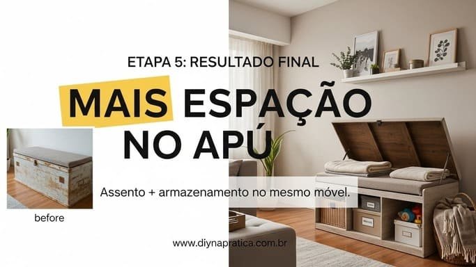 Uso e resultado final (organização que faz o apê respirar)