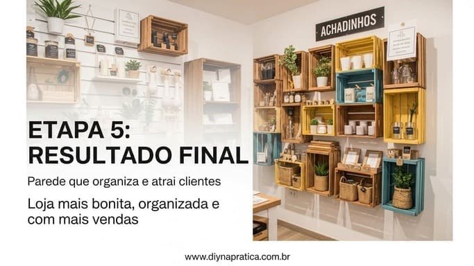 Etapa 5 – Uso e resultado final (merchandising simples)
