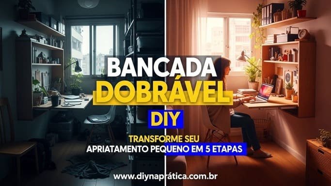 Bancada Dobrável para Parede: DIY em 5 Etapas para Apartamentos Pequenos