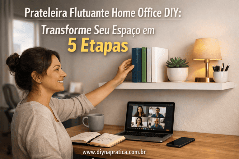 Prateleira Flutuante Home Office DIY em 5 Etapas: Organize Seu Espaço de Trabalho