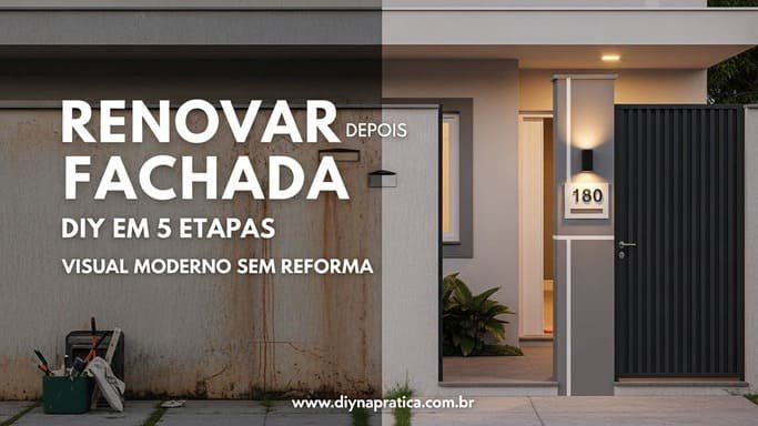 Renovar fachada da casa DIY em 5 etapas (visual moderno)
