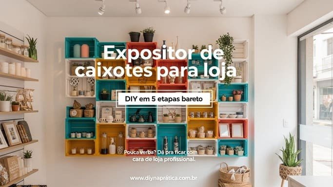 Expositor de caixotes para loja: DIY em 5 etapas barato
